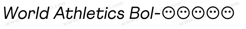 World Athletics Bol字体转换